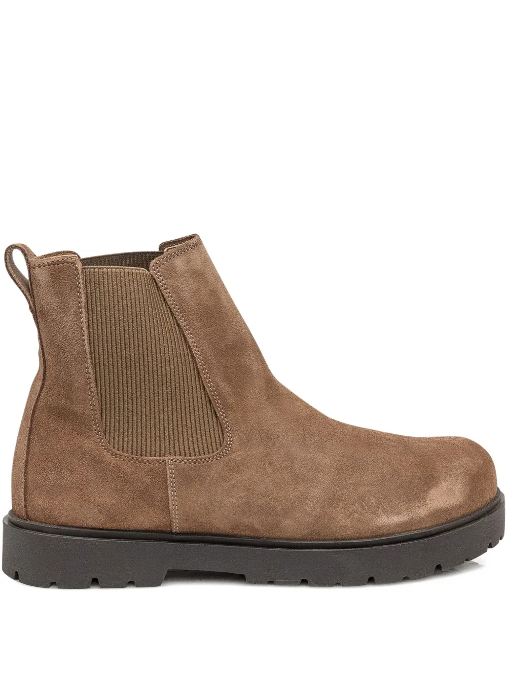 Birkenstock elasticated-panel suede boots Brown