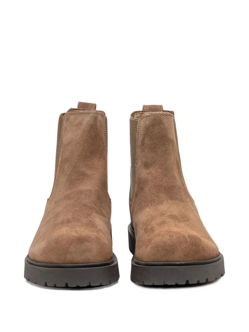 Birkenstock elasticated-panel suede boots Brown