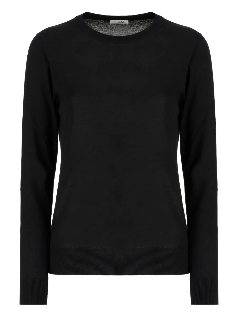 Malo crew-neck long-sleeve T-shirt | Black | Image 1