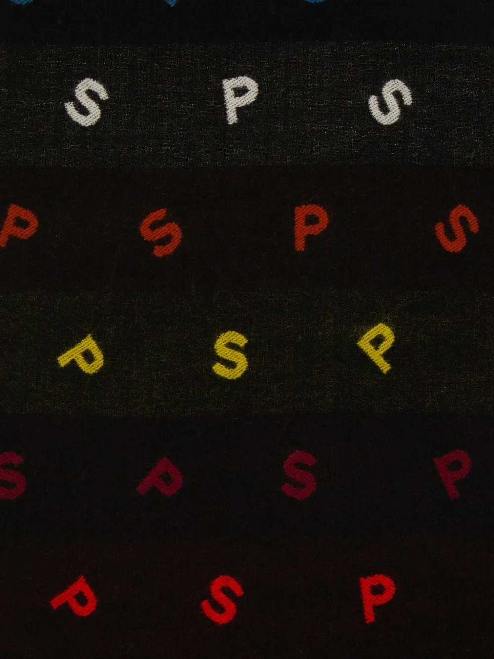 Paul Smith Fringed Scarf In Black