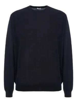 Jil Sander サイドスリット ウールセーター | ブルー | FARFETCH JP