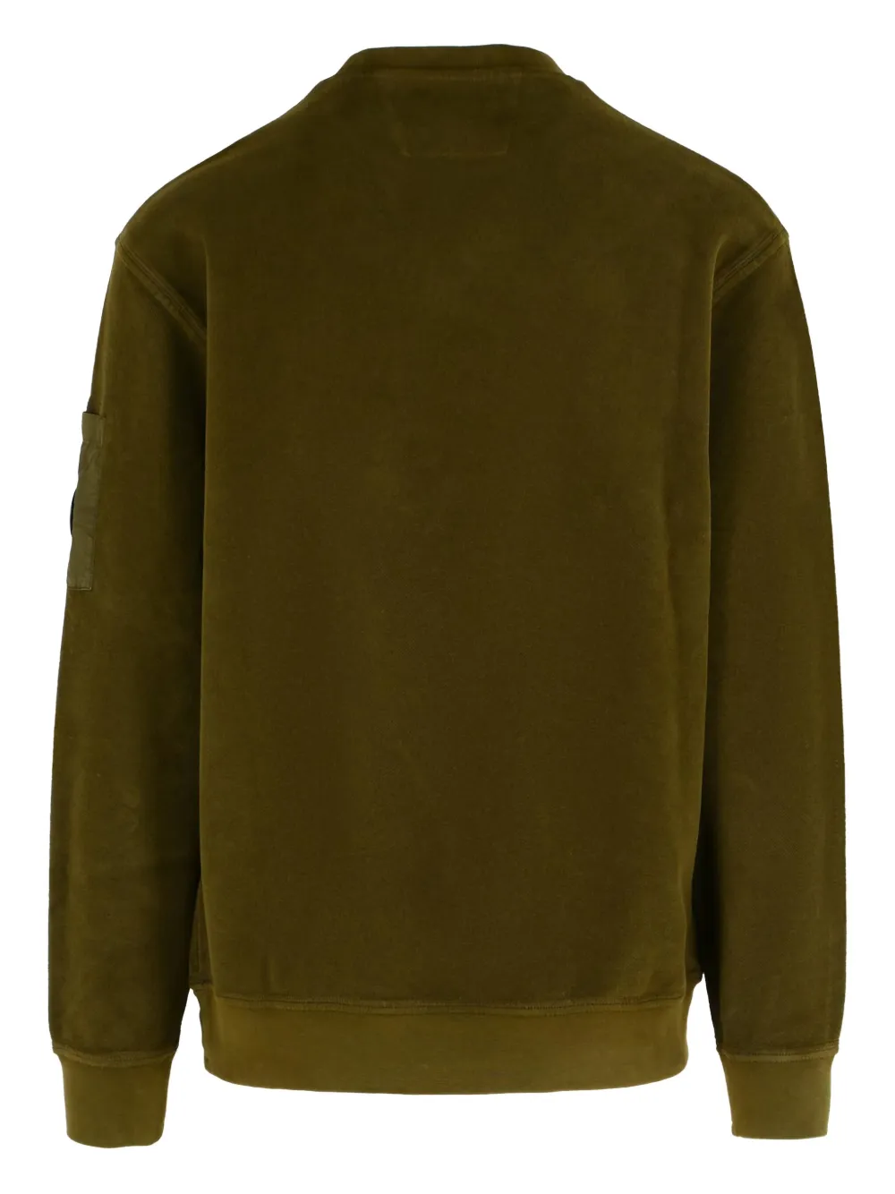 C.P. Company Sweater met opgestikte zak en ronde hals - Groen