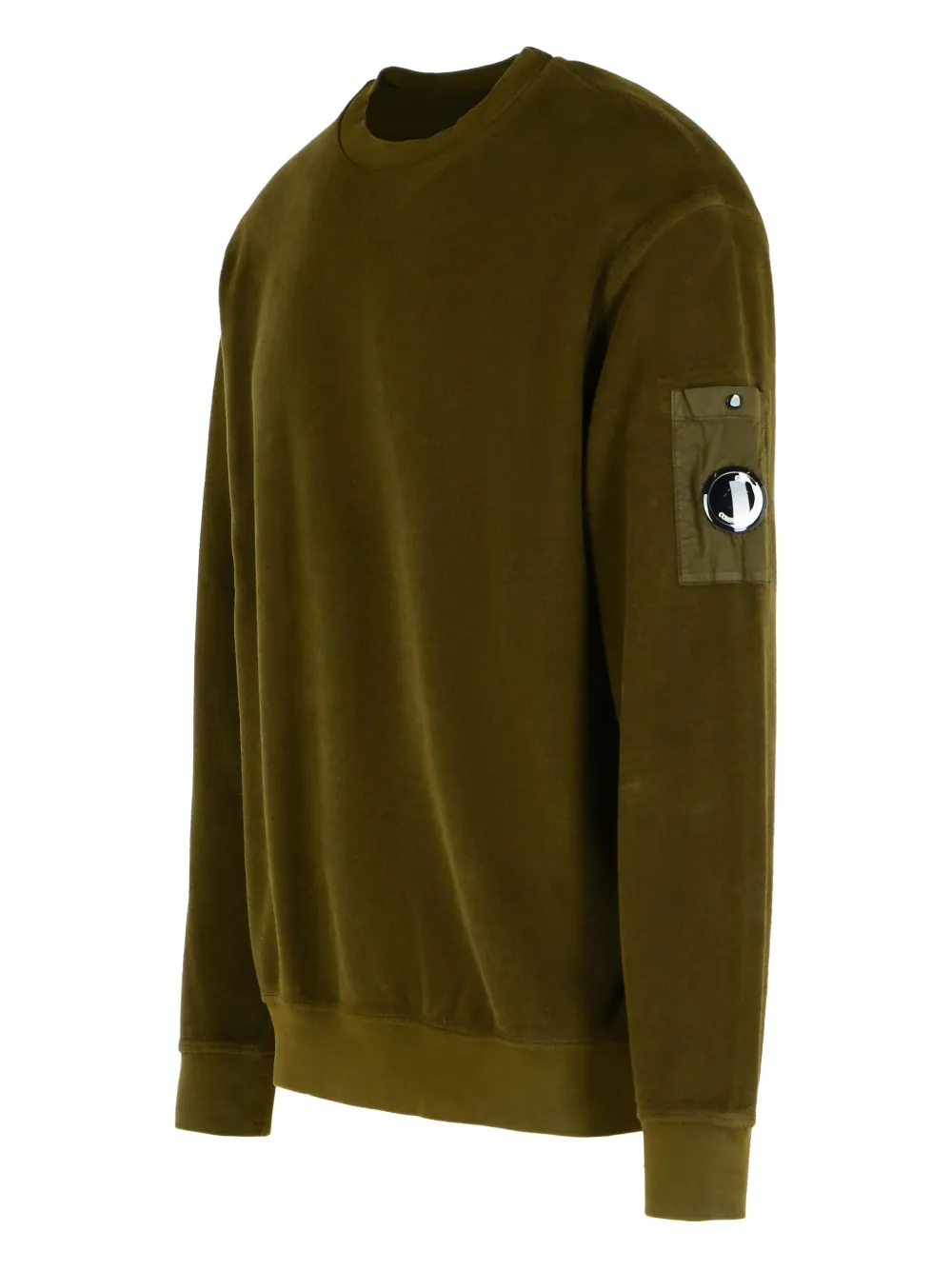 C.p. Company Sweatshirts Crew Neck In Brushed Emerized Diagonal Fleece Clothing In Burgundy
