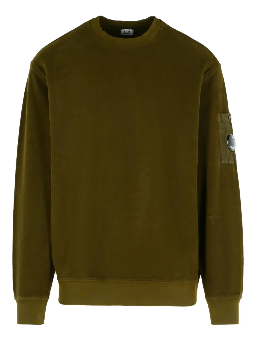 C.P. Company pocket-patch crew neck sweatshirt | Green | Image 1