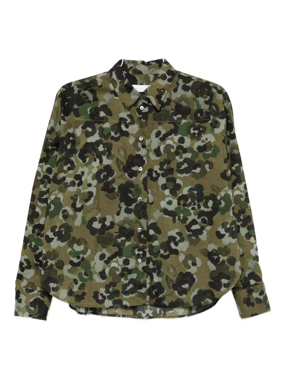 Robert Friedman floral-print button-down shirt | Green | Image 1