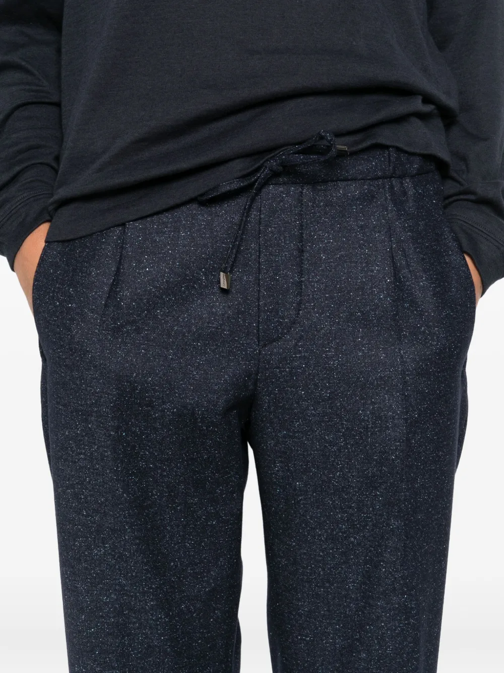 Berwich Broek met trekkoord Blauw