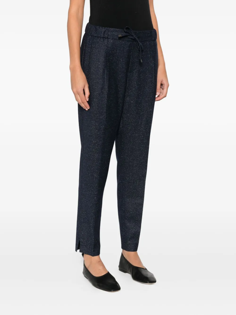 Berwich Broek met trekkoord Blauw