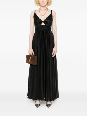 zimmermann black velvet dress Zimmermann Burnout Sheath Dress Black