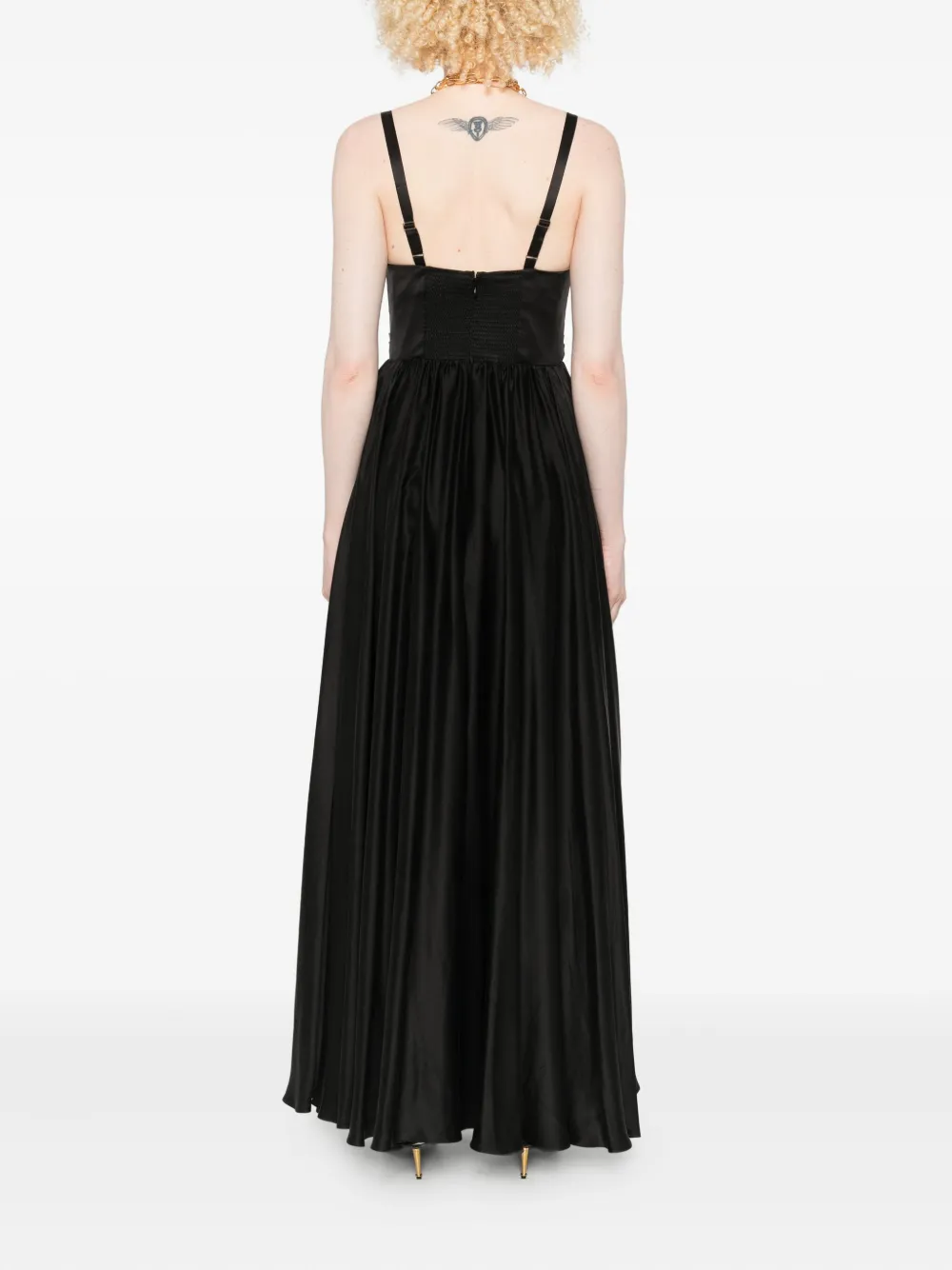Zimmermann V-neck Midi Dress In Black