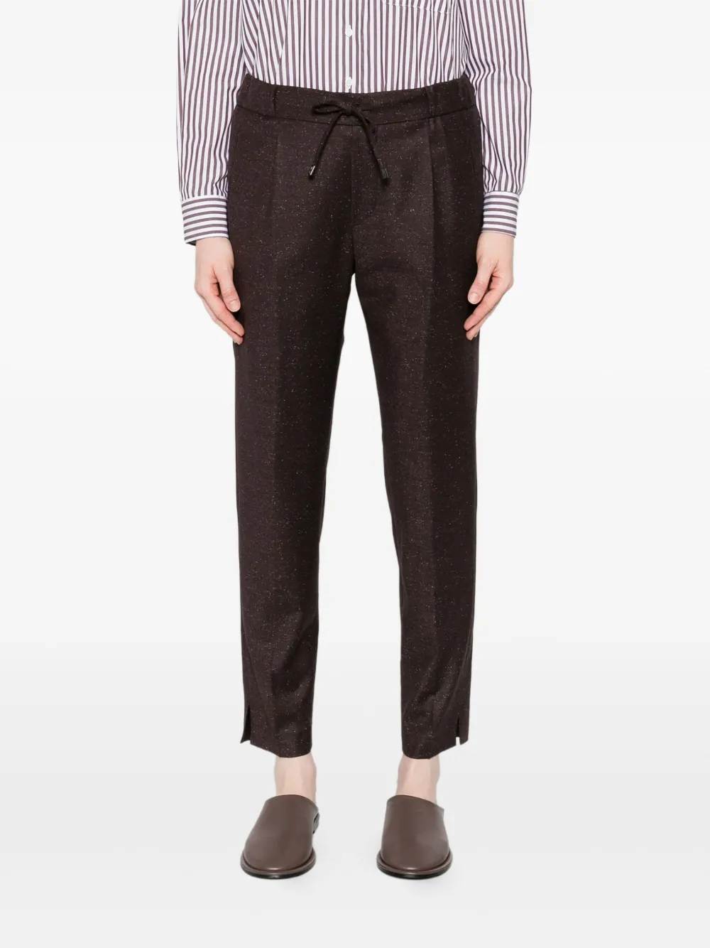 Berwich Broek met trekkoord Bruin