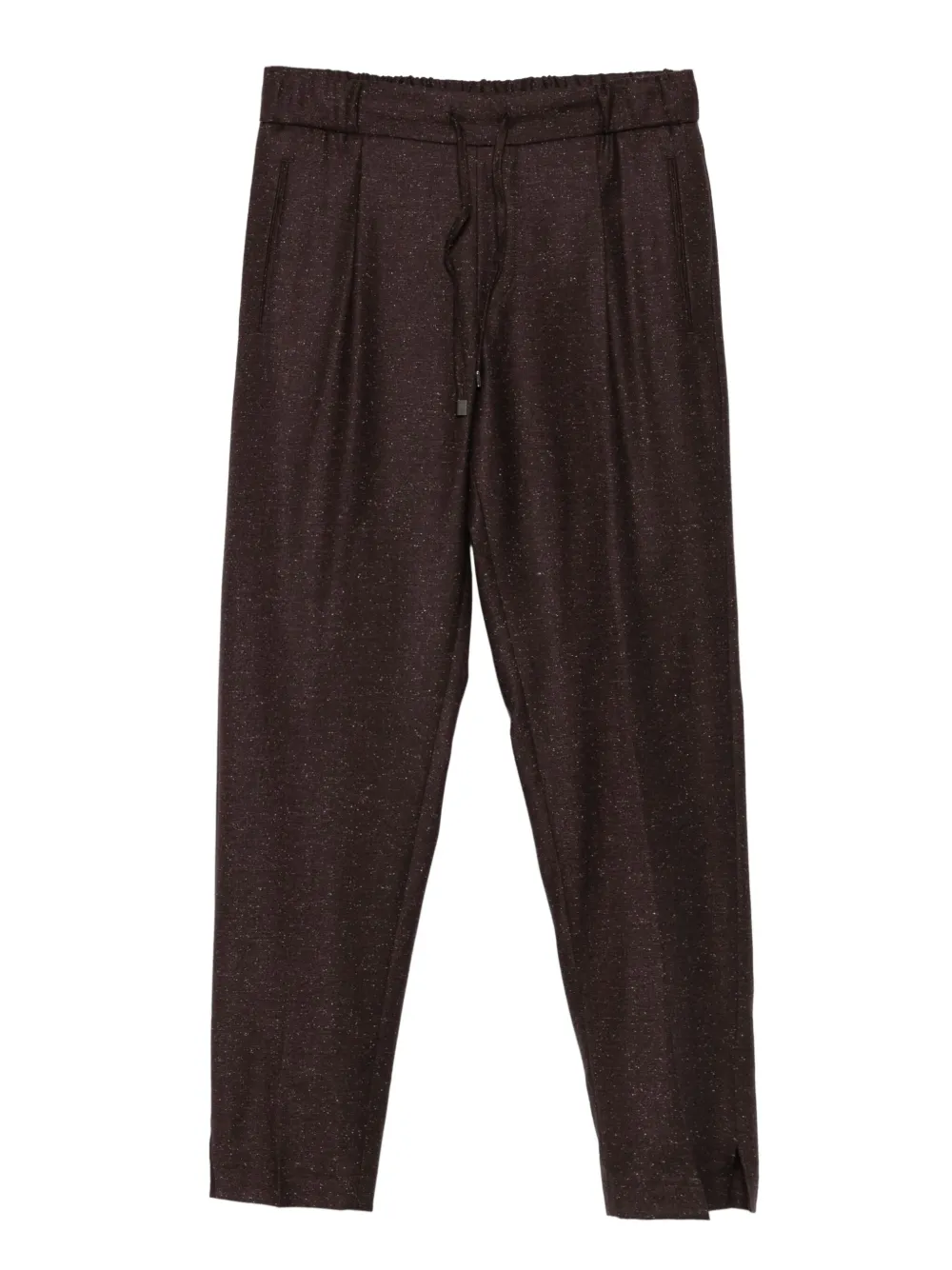 Berwich drawstring speckled trousers | Brown | Image 1