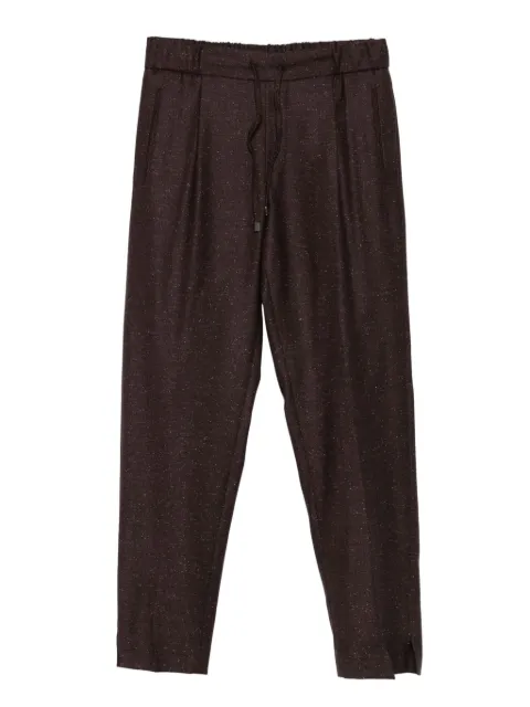 Berwich drawstring speckled trousers