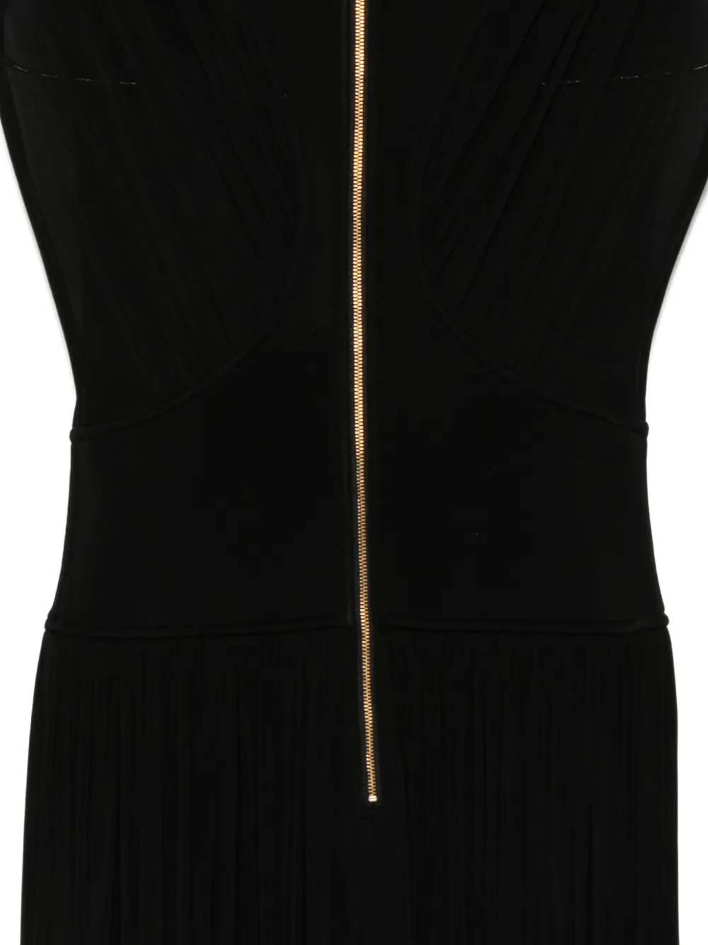 ZIMMERMANN Midi-jurk met geplooide rok Zwart