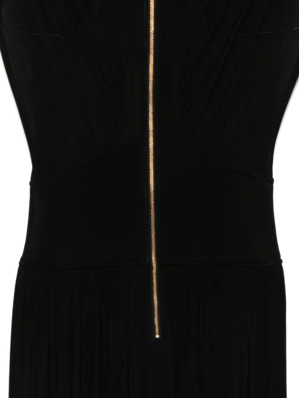 zimmermann black pleated dress ZIMMERMANN Rebellion Knitted Midi Dress | Black