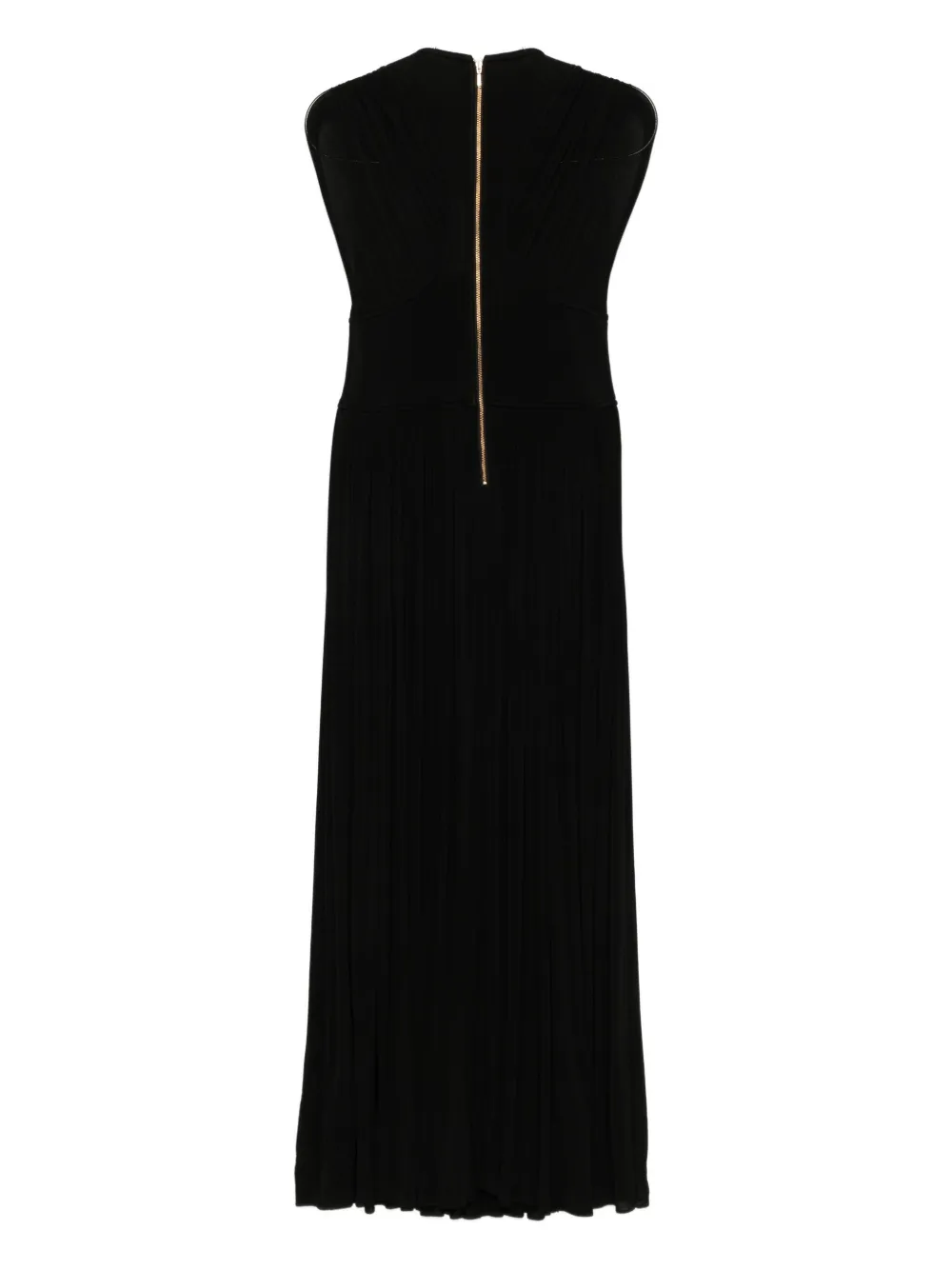 ZIMMERMANN pleated-skirt sleeveless midi dress - Zwart