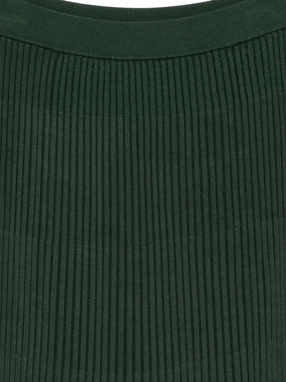 Zimmermann Ribbed-pleated Midi Skirt In Green