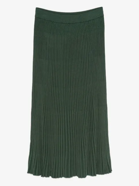 ZIMMERMANN ribbed-pleated midi skirt