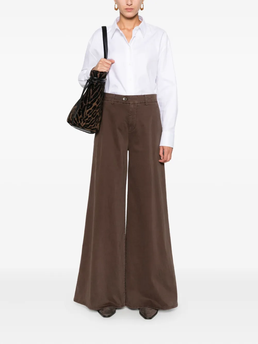 Berwich pocket belt-loops trousers - Bruin
