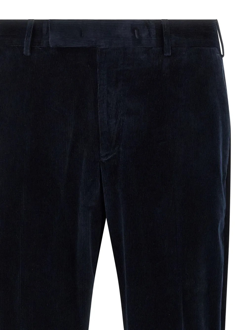 Pt Torino Elastic-waistband Corduroy Trousers In Blue