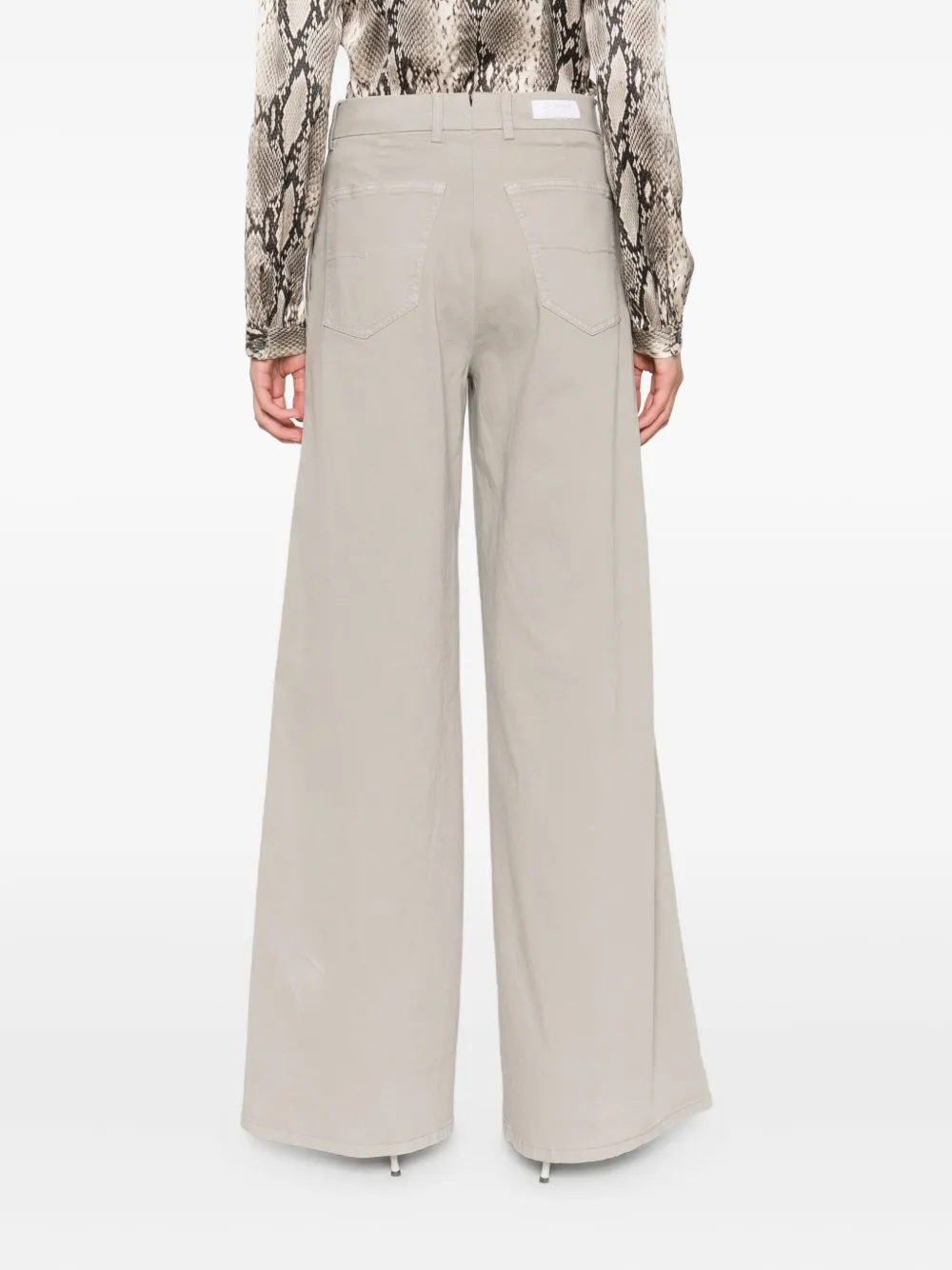 Berwich Pocket Palazzo Pants In Gray