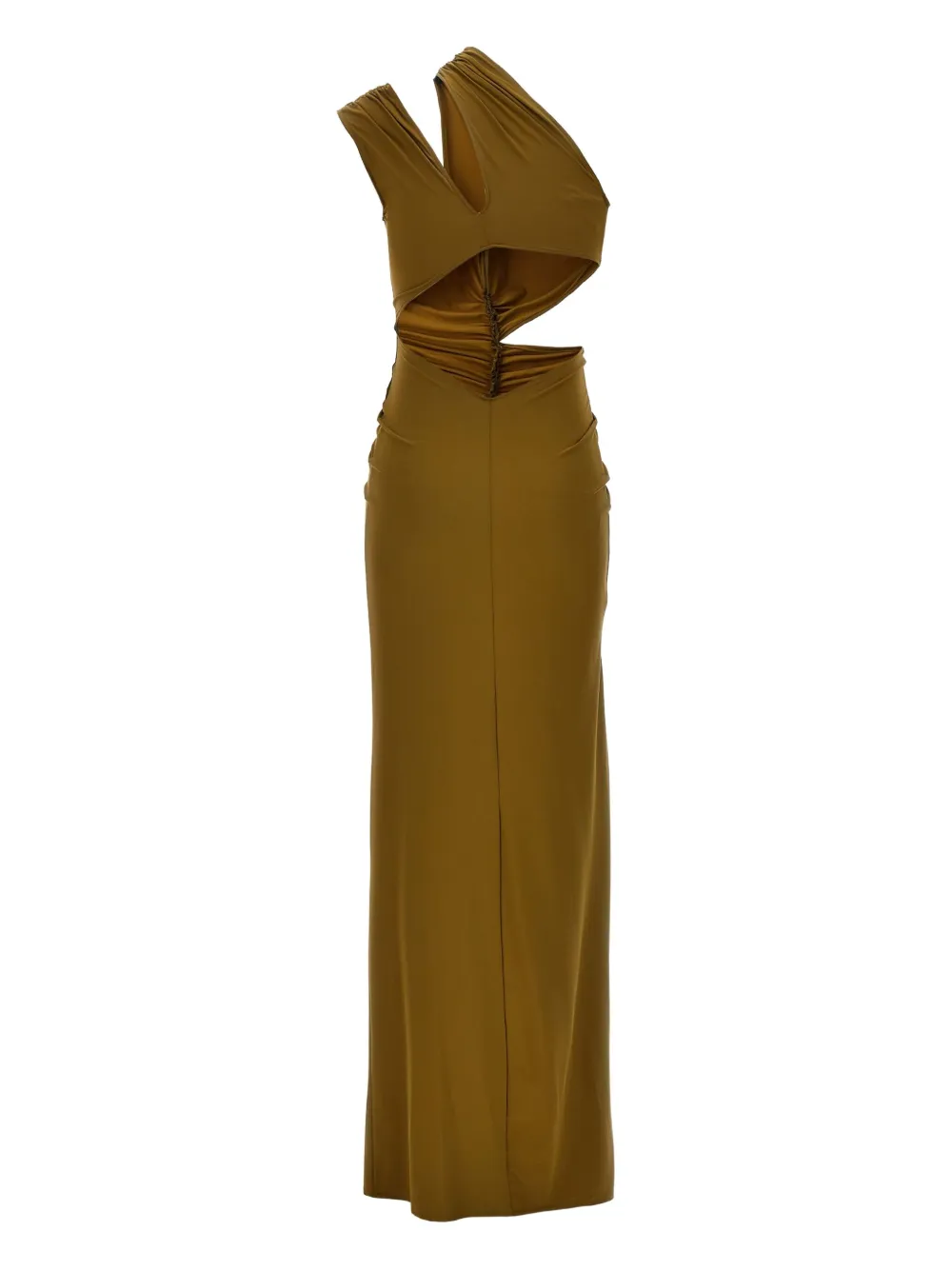 Atlein cut-out draped maxi dress - Groen