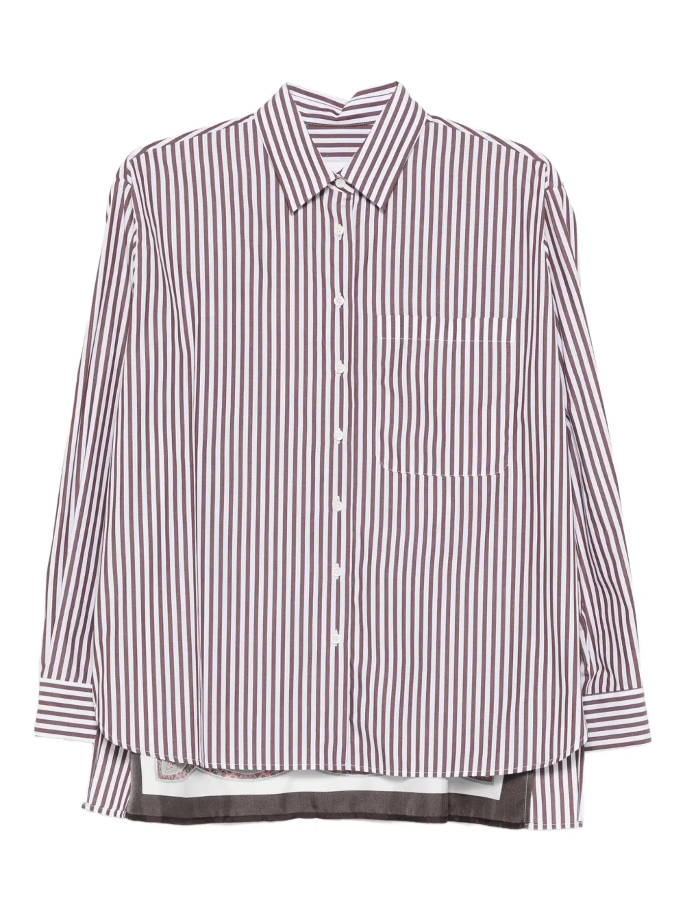 Robert Friedman camisa con rayas estampadas | blanco | Image 1