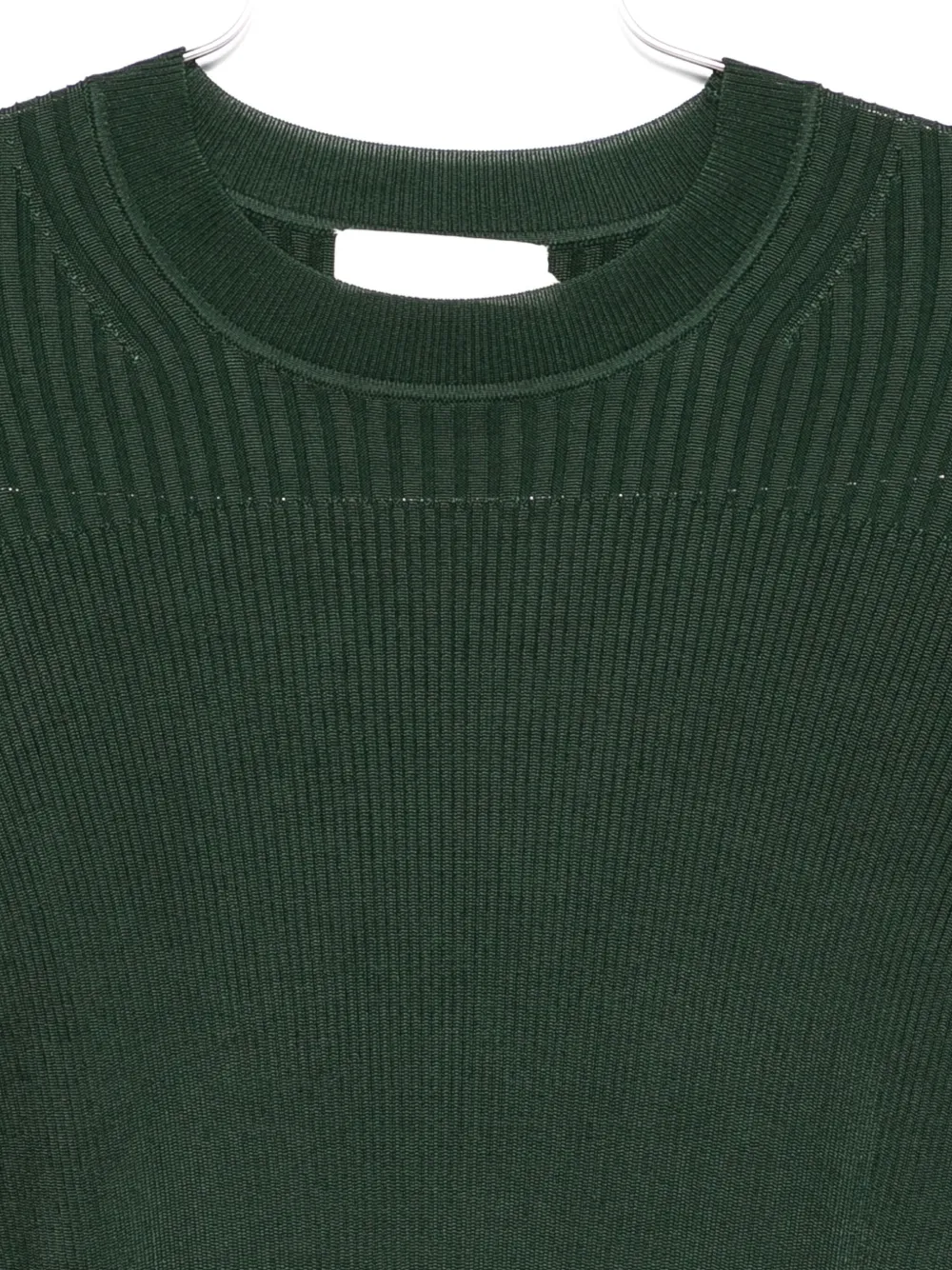 Zimmermann Ribbed Bell-sleeve Sweater In Green