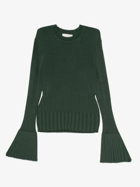 ZIMMERMANN ribbed bell-sleeve sweater