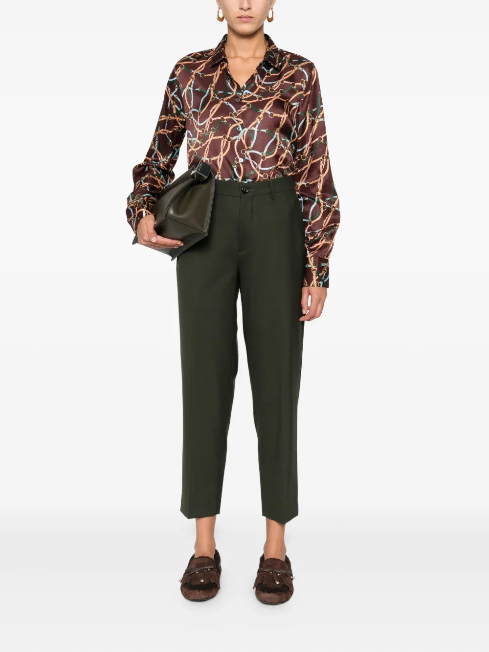 Robert Friedman chain-print long-sleeve shirt - Bruin
