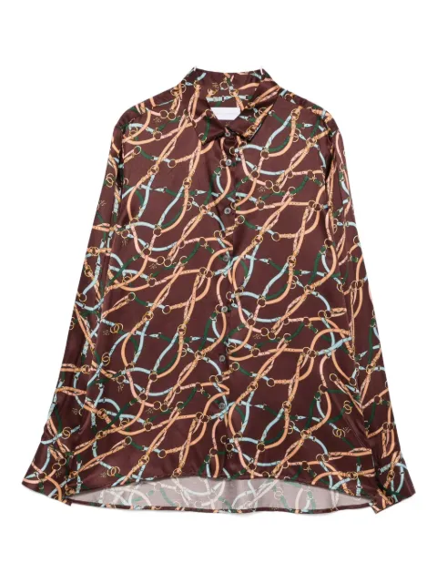 Robert Friedman chain-print long-sleeve shirt