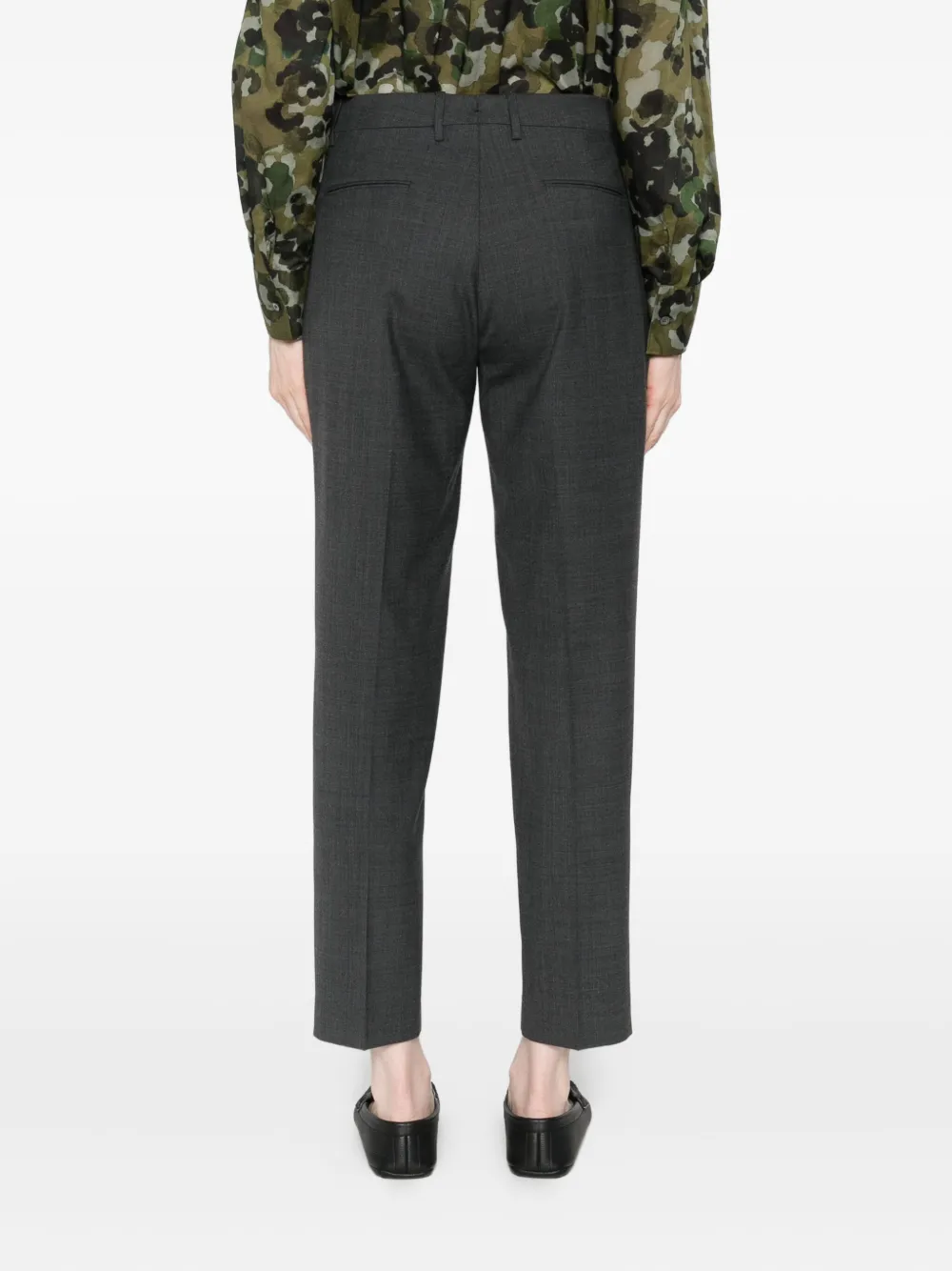 Berwich Broek met plooi Grijs