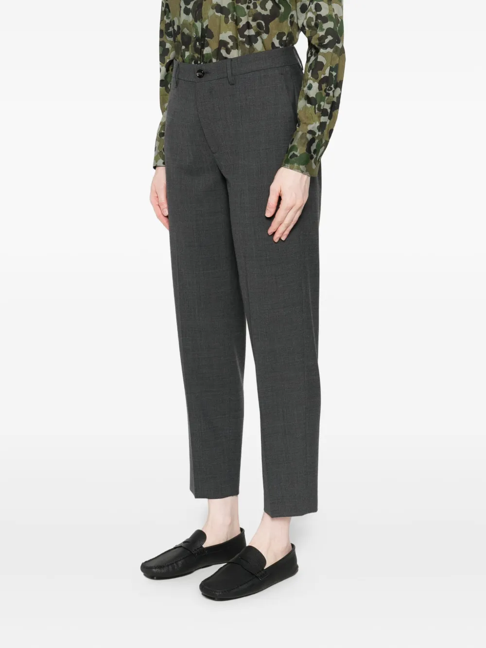 Berwich Broek met plooi Grijs