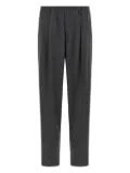 Cellar Door pleated elastic-waistband trousers - Grey