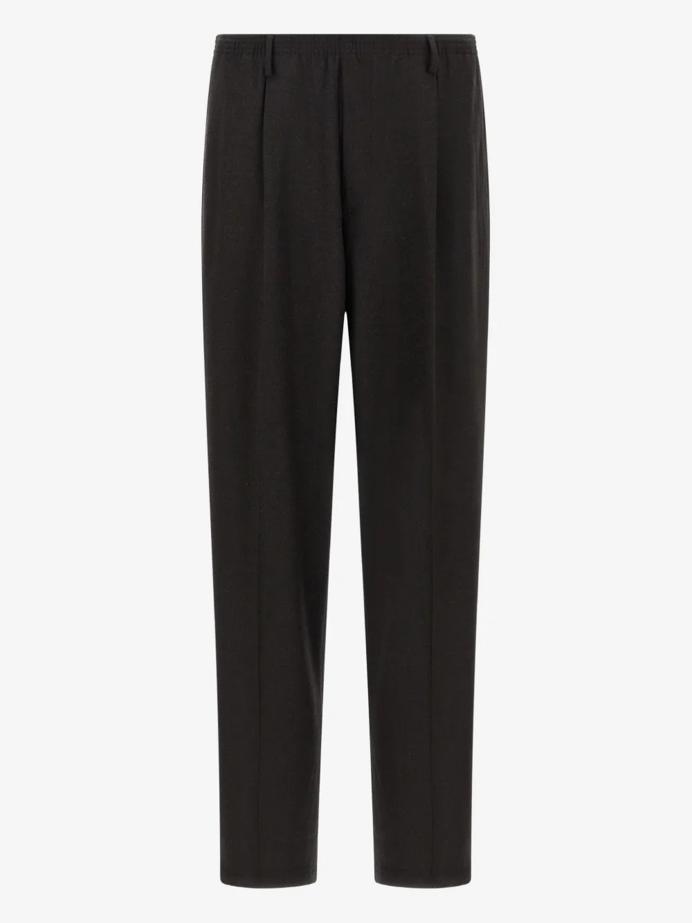Cellar Door elastic-waistband pleat trousers | Brown | Image 1