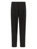 Cellar Door elastic-waistband pleat trousers - Brown