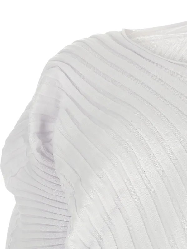 Issey Miyake リブトップ | ホワイト | FARFETCH JP