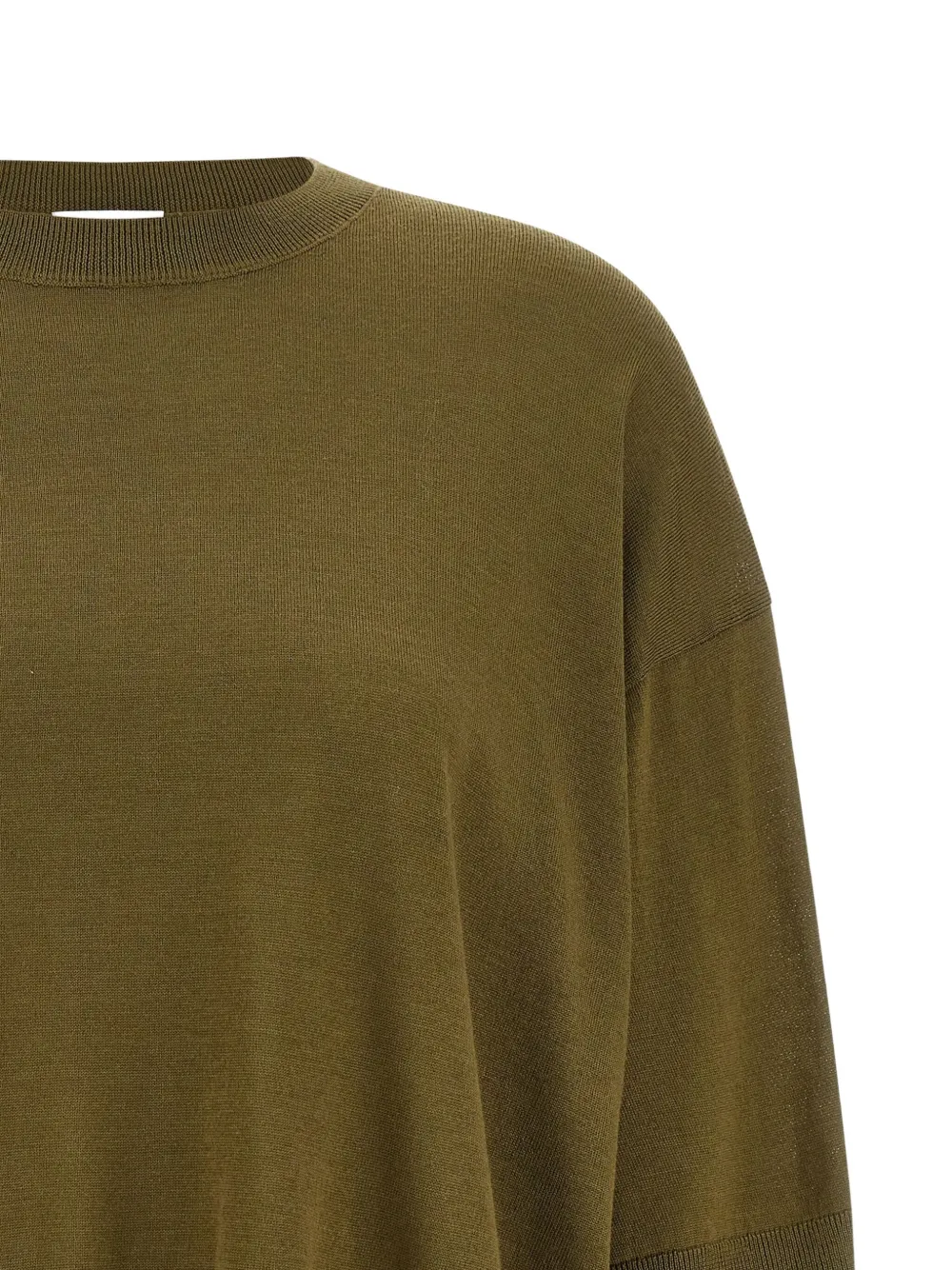 Nude Wollen trui met asymmetrische afwerking Groen