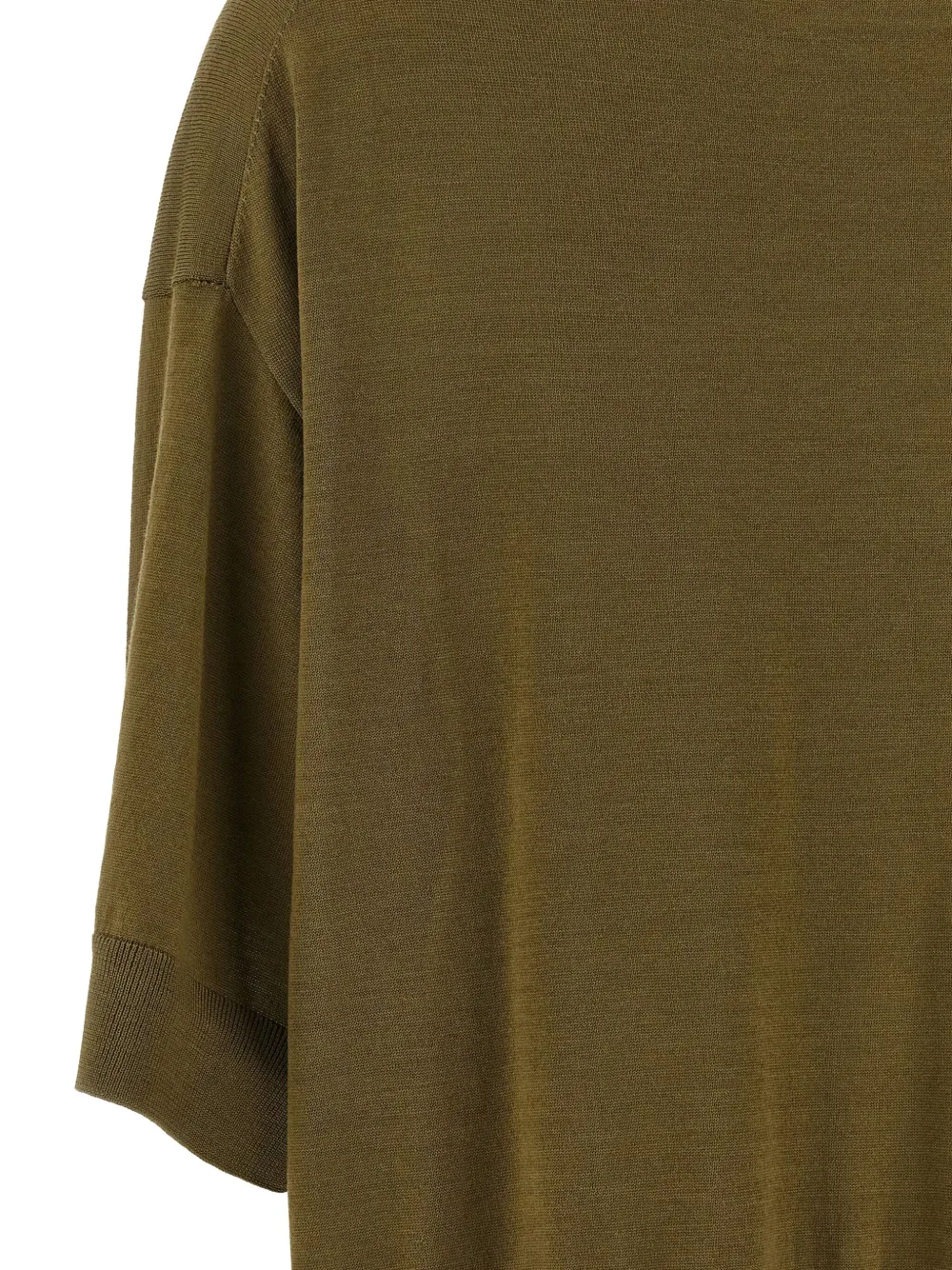 Nude Wollen trui met asymmetrische afwerking Groen
