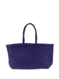 DRAGON DIFFUSION large Bamboo Triple Jump chevron-weave shoulder bag - Purple