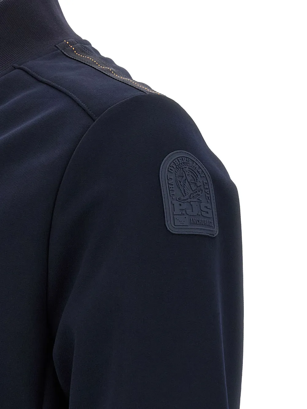 Parajumpers Mckay Zip-front Logo-patch Jacket In Blue