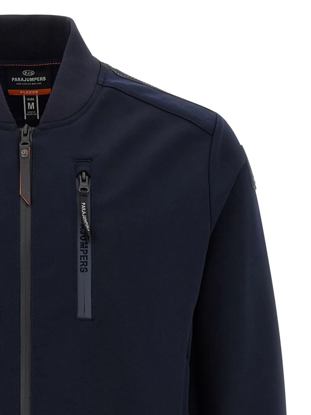 Parajumpers Mckay Zip-front Logo-patch Jacket In Blue