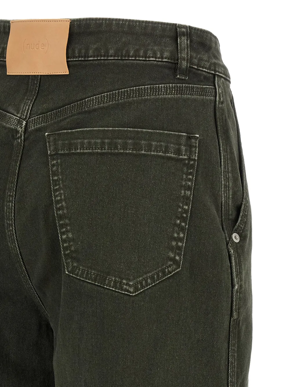 Nude Jeans met wijde pijpen Zwart