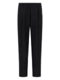 Cellar Door elastic-waistband pleat trousers - Black