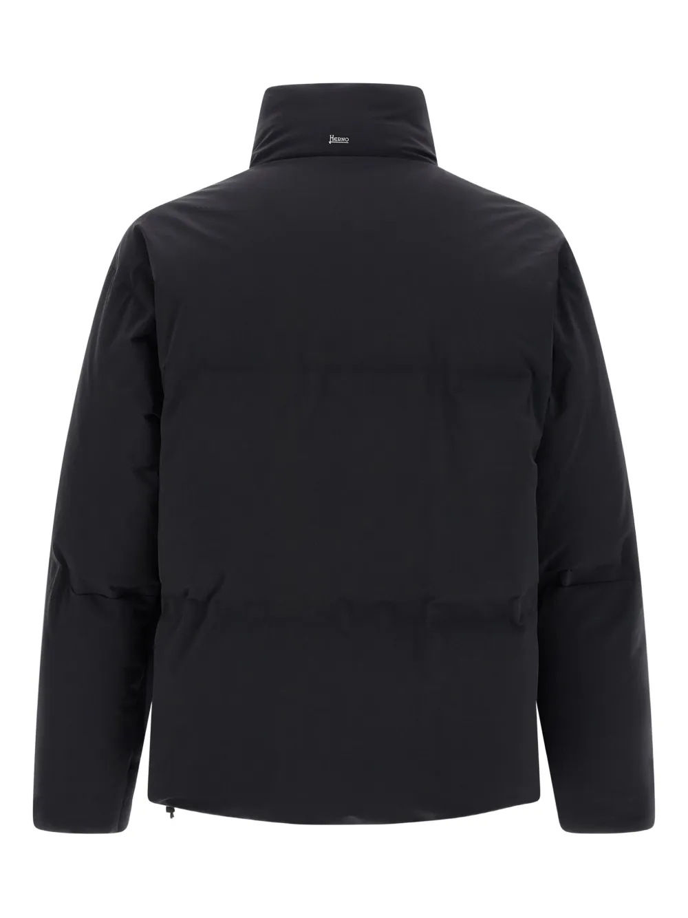 Herno Insulated Jackets With High Collar And Pockets In Black