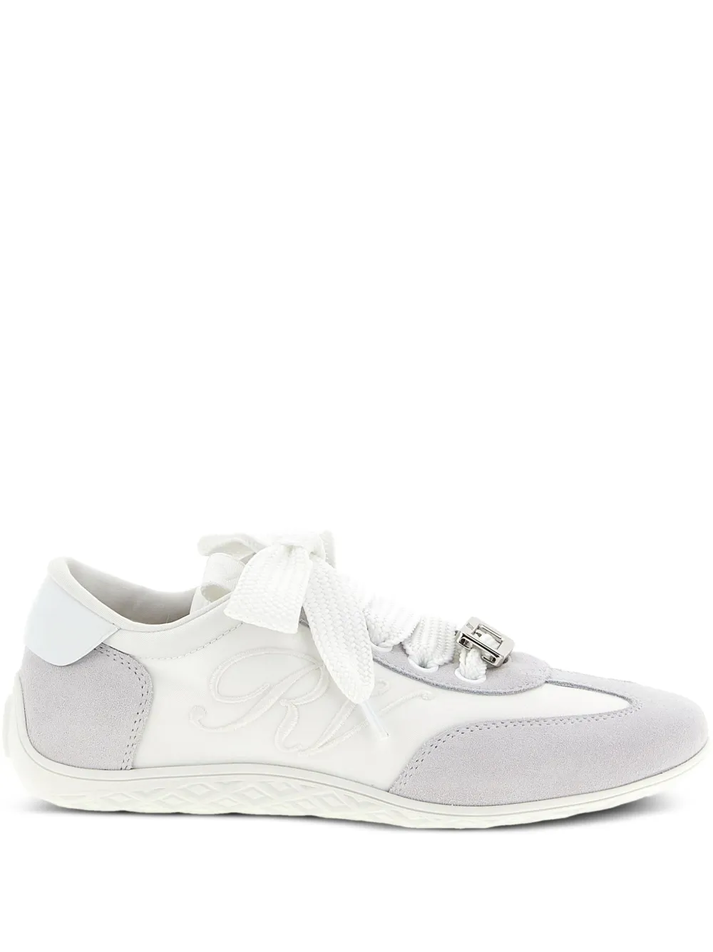 Roger Vivier embroidered buckle sneakers | White | Image 1