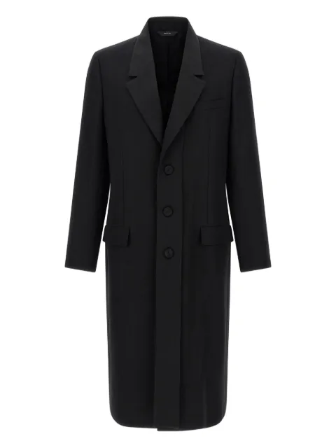 FENDI double layer lapel coat