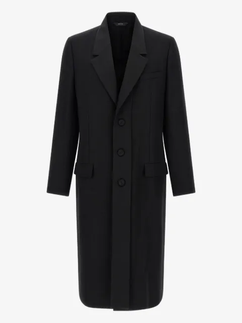 FENDI double layer lapel coat
