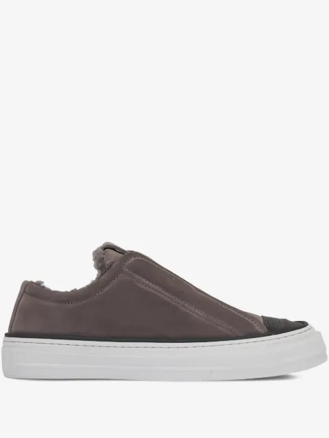 Brunello Cucinelli Sneakers con bordo shearling