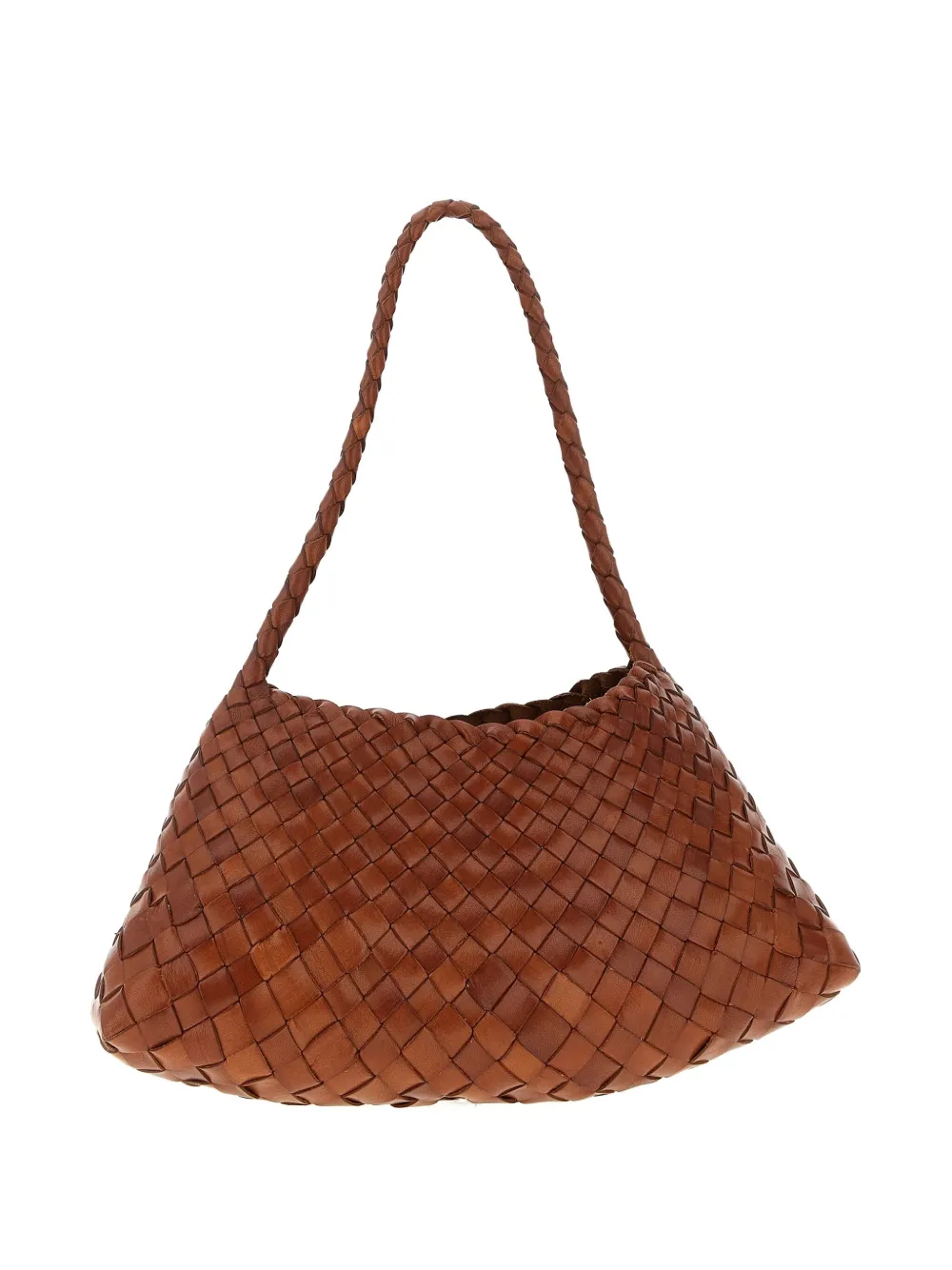 Dragon Diffusion Rosanna Woven-leather Shoulder Bag In Brown