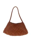 DRAGON DIFFUSION Rosanna woven-leather shoulder bag - Brown